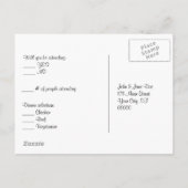 バレンタイン封筒 インビテーションポストカード (裏面)