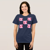 バレンタイン市松模様 トライブレンドTシャツ (正面全面)