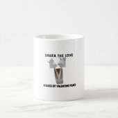 バレンタイン平和のグラス。 コーヒーマグカップ (中央)