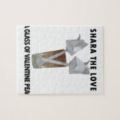 バレンタイン平和のグラス。 ジグソーパズル (横)