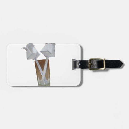 バレンタイン平和のグラス。 ラゲッジタグ (正面横)