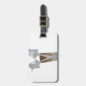 バレンタイン平和のグラス。 ラゲッジタグ (正面縦)