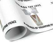 バレンタイン平和のグラス。 ラッピングペーパー (ロールコーナー)