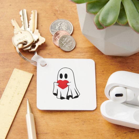 バレンタイン幽霊 キーホルダー (デスク)