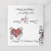 バレンタイン座席表 プレイスカード (外部開封)