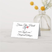 バレンタイン座席表 プレイスカード (裏面)