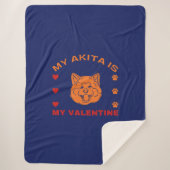 バレンタイン引用文マイアキタインマイバレンタイン シェルパブランケット (正面)