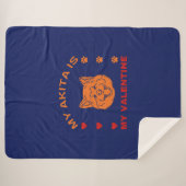 バレンタイン引用文マイアキタインマイバレンタイン シェルパブランケット (正面(横))