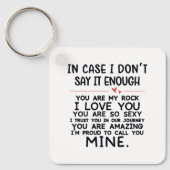 バレンタイン引用文 キーホルダー (正面)