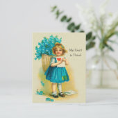 バレンタイン忘れ甘小さな女の子-me-nots CC1255 シーズンポストカード (スタンド正面)