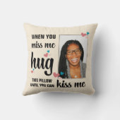 バレンタイン恋しく思時に私はこの写真を抱擁 クッション (裏面)