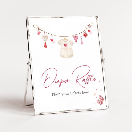 バレンタイン恋人おむつラッフル ポスター