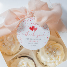 バレンタイン恋人の赤ちゃんシャワーお願いギフトラベル フェイバータグ