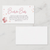 バレンタイン恋人の赤ちゃんシャワー本ベビー エンクロージャーカード (正面/裏面)