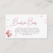 バレンタイン恋人の赤ちゃんシャワー本ベビー エンクロージャーカード (正面)