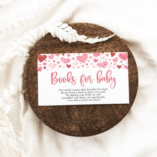 バレンタイン恋人の赤ちゃんシャワー本ベビー エンクロージャーカード