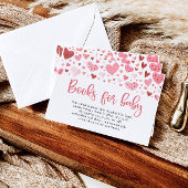 バレンタイン恋人の赤ちゃんシャワー本ベビー エンクロージャーカード