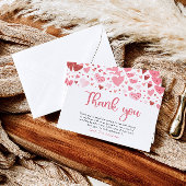 バレンタイン恋人ベビーシャワーサンキューカード エンクロージャーカード