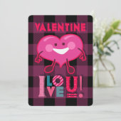 バレンタイン愛してる！かわいいハートキャラクタープレイド シーズンカード (スタンド正面)