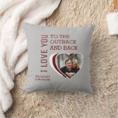 バレンタイン愛に背中と背中のカスタム クッション (ブランケット)