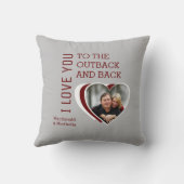 バレンタイン愛に背中と背中のカスタム クッション (裏面)