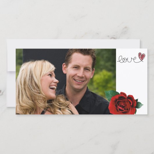 バレンタイン愛のフォトカード シーズンカード (正面)