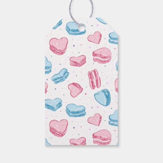 バレンタイン愛の性別を表示 ギフトタグ (裏面)
