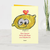 バレンタイン愛カードの上のPucker シーズンカード (裏面)