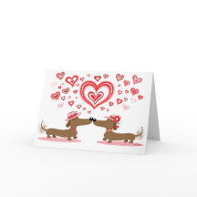 バレンタイン愛ダックスフント