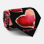 バレンタイン愛ハートのタイ ネクタイ (ロール)