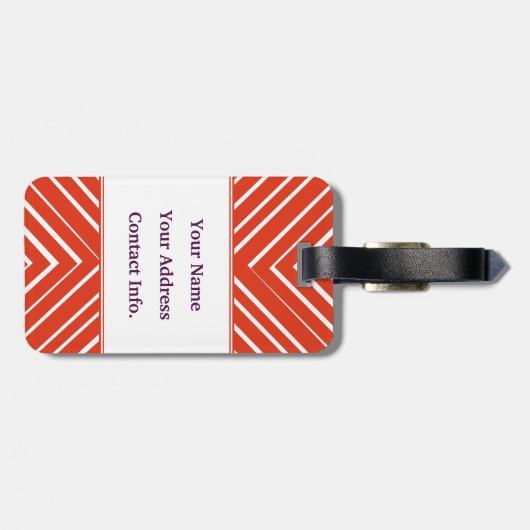 バレンタイン愛中心点 ラゲッジタグ (裏面横)