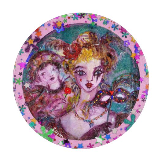 バレンタイン愛好家ベネチアンマスカレードパーティー カッティングボード (正面)