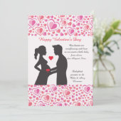 バレンタイン愛妊娠の発表 案内状 (スタンド正面)