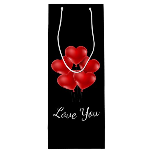 バレンタイン抱き枕 ワインギフトバッグ (裏面)