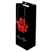 バレンタイン抱き枕 ワインギフトバッグ (正面アングル)