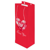 バレンタイン抱き枕 ワインギフトバッグ (裏面アングル)