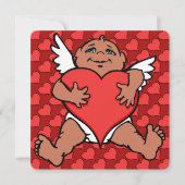 バレンタイン招待状キューピッドカードカスタムズ 招待状 (正面)