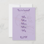 バレンタイン招待状パーソナライズされたキューピッドカード 招待状 (裏面)