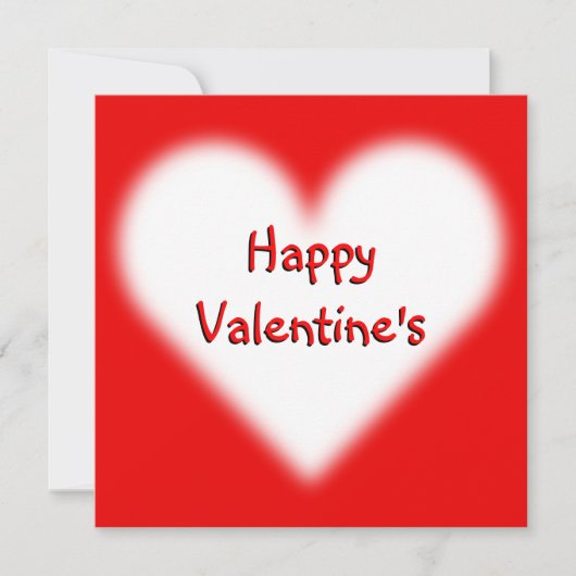 バレンタイン招待状パーソナライズされたラブカード 招待状 (正面)