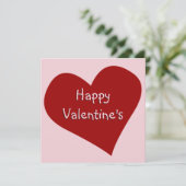 バレンタイン招待状パーソナライズされたラブカード 招待状 (スタンド正面)