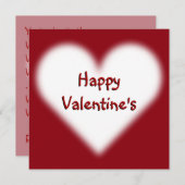 バレンタイン招待状パーソナライズされたラブカード 招待状 (正面/裏面)