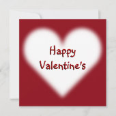 バレンタイン招待状パーソナライズされたラブカード 招待状 (正面)