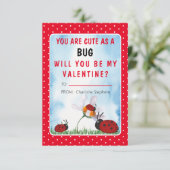 バレンタイン教室の虫が大好き 招待状 (スタンド正面)