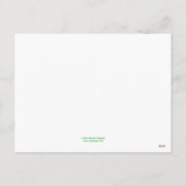 バレンタイン教室カード子供へワニ シーズンポストカード (裏面)