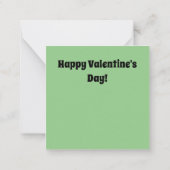 バレンタイン教室カード、あなたは宝石のバレンタイン ノートカード (裏面)