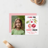 バレンタイン教室用写真カード チェリーマッチョ ノートカード (正面/裏面インサイチュ)