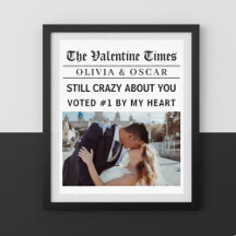 バレンタイン新聞写真のオーダーメイド