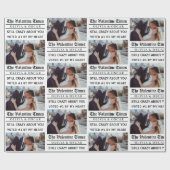 バレンタイン新聞写真入りギフト包装紙 ラッピングペーパー (フラット)