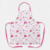 バレンタイン旋回ハートエプロン エプロン (正面)