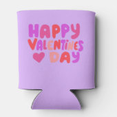 バレンタイン日バブルレターGroovyレトロ モダン 缶クーラー (裏面)